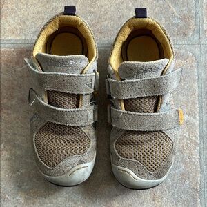 PLAE Gray and Yellow Kids Shoes